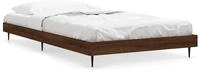 Bettgestell Ohne Matratze Braun Eiche 100x200 Cm Holzwerkstoff Vidaxl