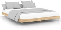 vidaXL Bettgestell ohne Matratze Sonoma-Eiche 120x200 cm Holzwerkstoff