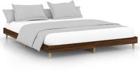 vidaXL Bettgestell ohne Matratze Braun Eichen-Optik 200x200 cm