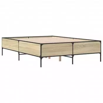 vidaXL Bettgestell Holzwerkstoff Metall 160x200cm (3279788)