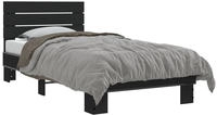 Bettgestell Schwarz 75x190 Cm Holzwerkstoff Und Metall Vidaxl