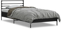 Bettgestell Schwarz 90x200 Cm Holzwerkstoff Und Metall Vidaxl