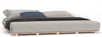 vidaXL Massivholzbett Kiefer 160x200cm (824578)