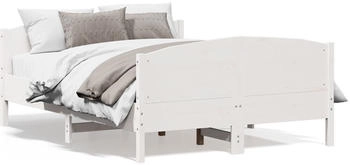 vidaXL Massivholzbett mit Kopfteil Kiefer 120x190cm (3216186)