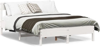 vidaXL Massivholzbett mit Kopfteil Kiefer 120x190cm (842671)
