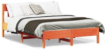 vidaXL Massivholzbett mit Kopfteil Kiefer 135x190cm (842669)