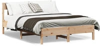 vidaXL Massivholzbett ohne Matratze 140x200 cm Kiefernholz