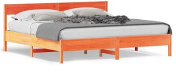 vidaXL Massivholzbett mit Kopfteil Kiefer 200x200cm (3216202)