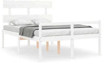 vidaXL Seniorenbett mit Kopfteil Massivholz 120x200cm (3195347)