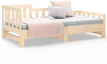 vidaXL Tagesbett Ausziehbar Massivholz Kiefer 90x190cm (820746)