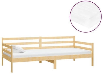 vidaXL Tagesbett mit Matratze Kiefer Massivholz 90x200cm (3083579)
