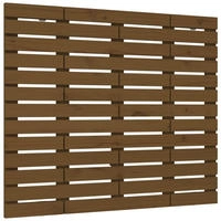 vidaXL Wand-Kopfteil Honigbraun 106x3x91,5 cm Massivholz Kiefer