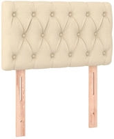 vidaXL Kopfteil Creme 80x7x78/88 cm Stoff