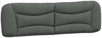vidaXL Kopfteil-Kissen "Hvar" Dunkelgrau 180 cm Stoff