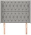 vidaXL Kopfteil mit Ohren Stoff 93x118/128cm (3119898)