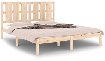 vidaXL Massivholzbett Kiefer 160x200cm (3105610)