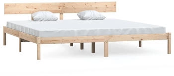 vidaXL Massivholzbett Kiefer 180x200cm (810162)