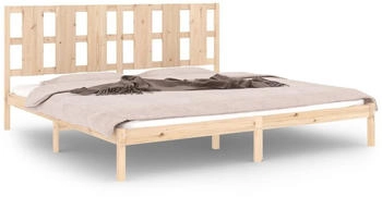 vidaXL Massivholzbett Kiefer 200x200cm (3105620)
