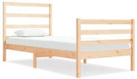 vidaXL Massivholzbett Kiefer 90x190 cm