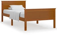 vidaXL Massivholzbett Honigbraun Kiefernholz 100x200 cm