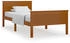 vidaXL Massivholzbett Kiefernholz 100x200cm (322189)