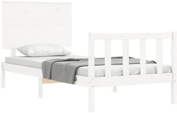 vidaXL Massivholzbett mit Kopfteil 100x200cm (3193392)
