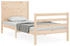 vidaXL Massivholzbett mit Kopfteil 100x200cm (3194626)