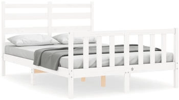 vidaXL Massivholzbett mit Kopfteil 120x200cm (3192032)