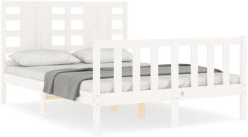 vidaXL Massivholzbett mit Kopfteil 120x200cm (3192812)