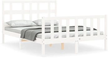 vidaXL Massivholzbett mit Kopfteil 120x200cm (3193007)