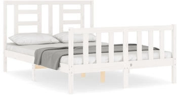vidaXL Massivholzbett mit Kopfteil 140x190cm (3192862)