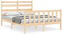 Massivholzbett Ohne Matratze 140x200 Cm Kiefernholz Vidaxl
