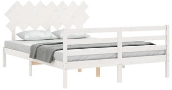 vidaXL Massivholzbett mit Kopfteil 140x200cm (3195287)
