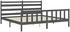 vidaXL Massivholzbett mit Kopfteil 200x200cm (3192058)