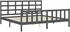 vidaXL Massivholzbett mit Kopfteil 200x200cm (3192123)