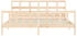 vidaXL Massivholzbett mit Kopfteil 200x200cm (3193031)