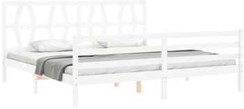 vidaXL Massivholzbett mit Kopfteil 200x200cm (3194397)