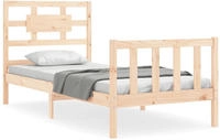 vidaXL Massivholzbett ohne Matratze 90x200 Kiefernholz
