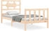 vidaXL Massivholzbett mit Kopfteil 90x200cm (3192541)