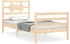 vidaXL Massivholzbett mit Kopfteil 90x200cm (3194426)