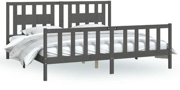 vidaXL Massivholzbett mit Kopfteil Kiefer 200x200cm (3188188)