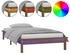 vidaXL Massivholzbett mit LED-Beleuchtung 90x200cm (820594)