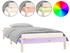 vidaXL Massivholzbett mit LEDs 100x200cm (820596)