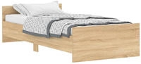 Bettgestell Ohne Matratze Sonoma-eiche 90x200 Cm Holzwerkstoff Vidaxl