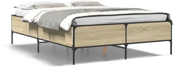 vidaXL Bettgestell Holzwerkstoff Metall 135x190cm (3279813)