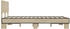 vidaXL Bettgestell Holzwerkstoff Metall 135x190cm (3280208)