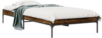 vidaXL Bettgestell R&auml;uchereiche 90x190 cm Holzwerkstoff und Metall