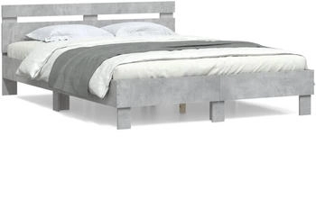 vidaXL Bettgestell mit Kopfteil Holzwerkstoff 140x190cm (3207437)