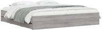 vidaXL Bettgestell mit Schubladen Grau Sonoma 160x200 cm Holzwerkstoff