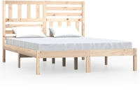 vidaXL Massivholzbett ohne Matratze 120x190 cm Kiefernholz